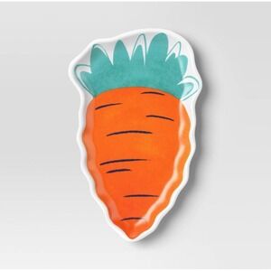 Room Essentials 5.6" Melamine Carrot Plate Easter Spring Decor Kitchen Tableware
